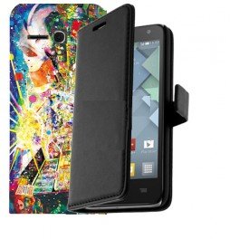 Housse portefeuille personnalisée Alcatel Pop D5 Housse portefeuille personnalisée Alcatel Pop D5