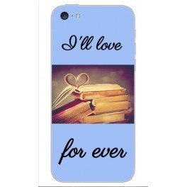 Coque I'll love for ever - motifs livres vintage