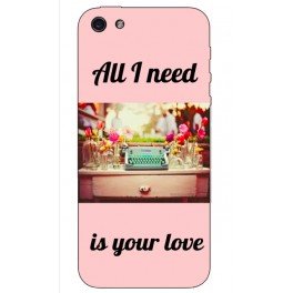 Coque All I need is your love rose vintage