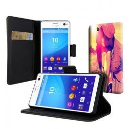 Housse personnalisée Sony Xperia C4 avec fenêtre