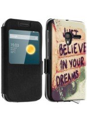 Housse personnalisée avec fenêtre Alcatel Pixi 3 3.5