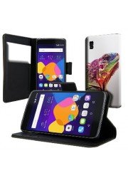 Housse personnalisée Alcatel Idol 3 4.7 pouces avec fenêtre