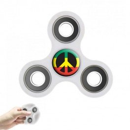 Hand spinner personnalisé anti-stress blanc