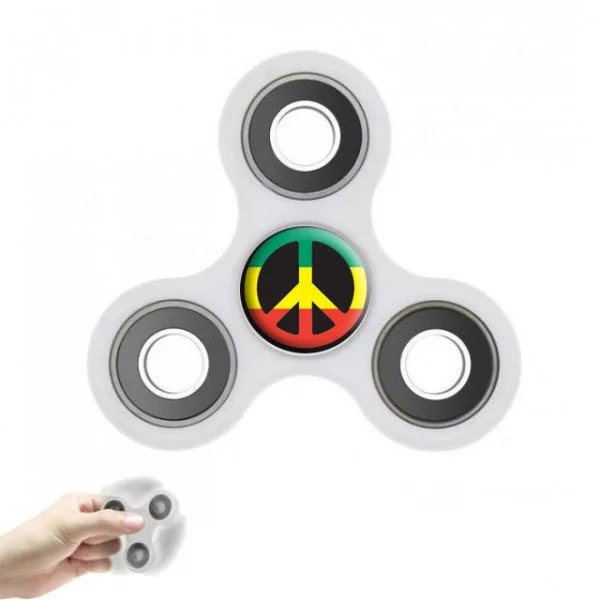 Hand Spinner argenté personnalisé avec photo