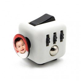 Cube spinner personnalisé blanc