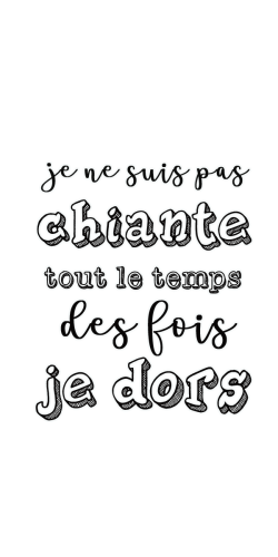 Coque Je ne suis pas chiante tout le temps