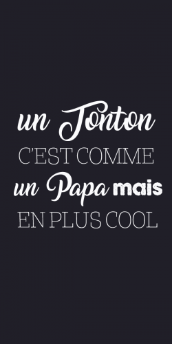 Coque Un tonton c'est comme un Papa mais en plus cool