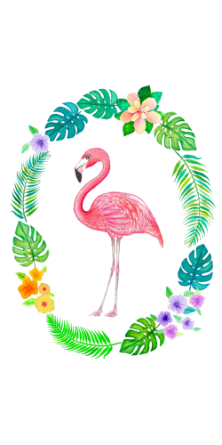 Coque Flamand Rose Couronne de fleurs