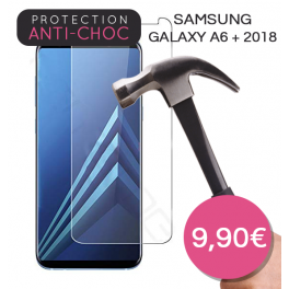 Protection en verre trempé pour Samsung Galaxy A6 + 2018