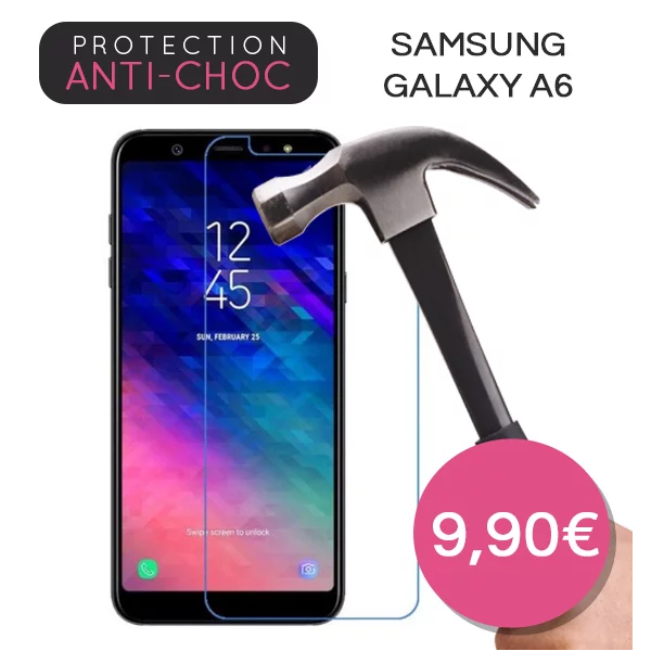 Protection en verre trempé pour Samsung Galaxy A6