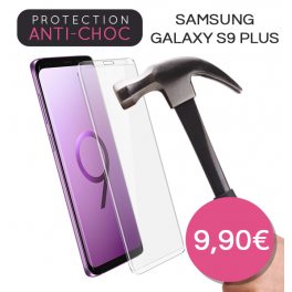 Protection en verre tremp&eacute; pour Samsung Galaxy S9