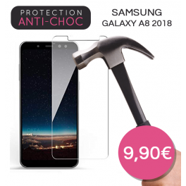 Protection en verre tremp&eacute; pour Samsung Galaxy A8 2018