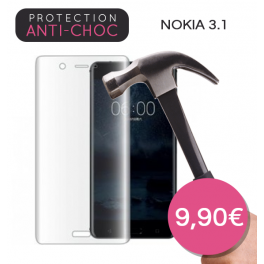 Protection en verre trempé pour Nokia 3.1