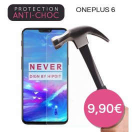 Protection en verre trempé pour OnePlus 6