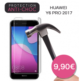 Protection en verre tremp&eacute; pour Huawei Y6 Pro 2017
