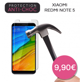 Protection en verre trempé pour Xiaomi Redmi Note 5