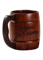 Mug en bois personnalisé à graver 