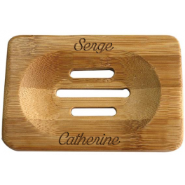 Porte-savon en bois personnalisable