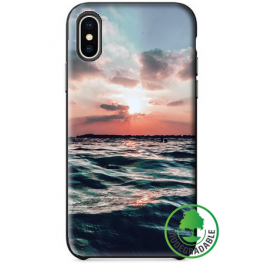 Coque BIO iPhone X personnalisée (noire)