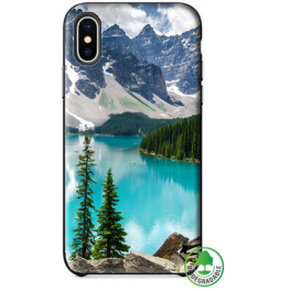 Coque BIO iPhone XS personnalis&eacute;e (noire)
