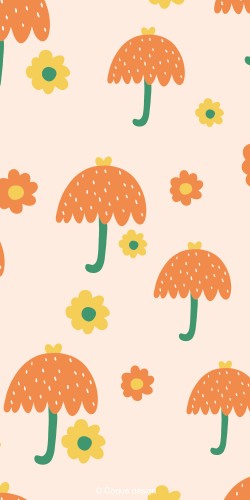 Coque artiste parapluie et fleur tournesol