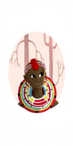 Coque Masaï illustration