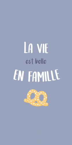 Coque La vie est belle en famille