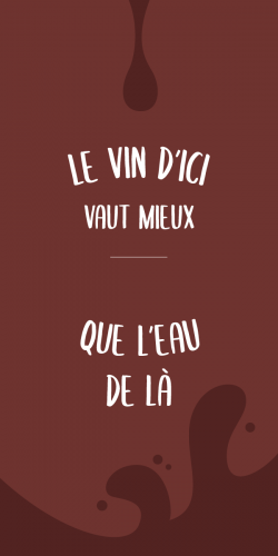 Coque Le vin d\\\'ici vaut mieux que l\\\'eau de là