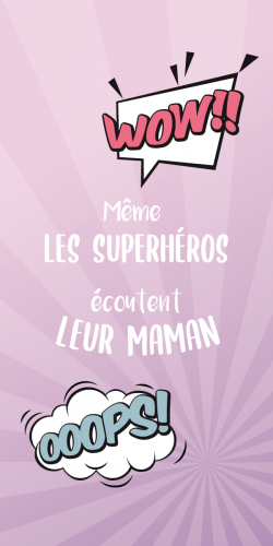 Coque Même les superhéros écoutent leur Maman