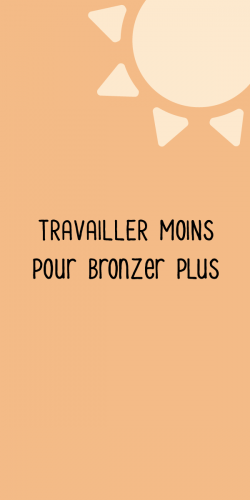 Coque Travailler moins pour bronzer plus