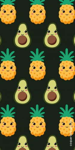 Coque Avocat et Ananas