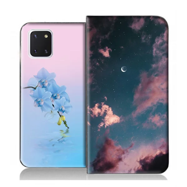 Coque Samsung Galaxy Note 10 Plus Fleurs Bleues - Ma Coque