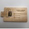 Clé USB 32go carte de visite en bois personnalisé gravure 