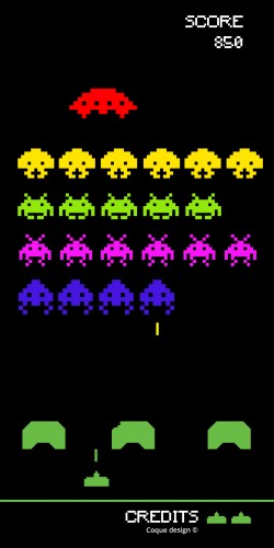 Coque Space Invaders