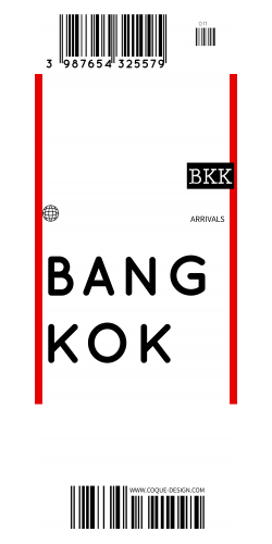 Coque BANGKOK voyage
