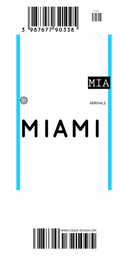 Coque Miami voyage