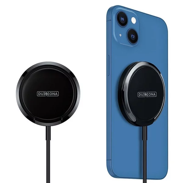 Chargeur compatible MagSafe pailleté bleu 