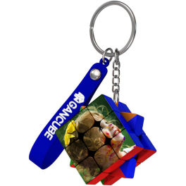 Mini Cube en Porte-cl&eacute;s 3x3 personnalis&eacute;e