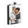 Coffret Cadeau Flasque Acier effet Cuir, personnalisée avec photos